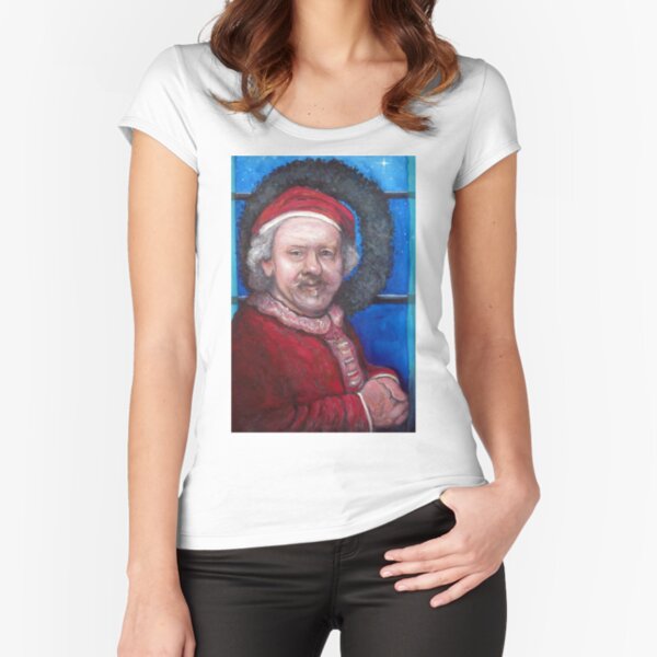 Rembrandt Santa Fitted Scoop T-Shirt
