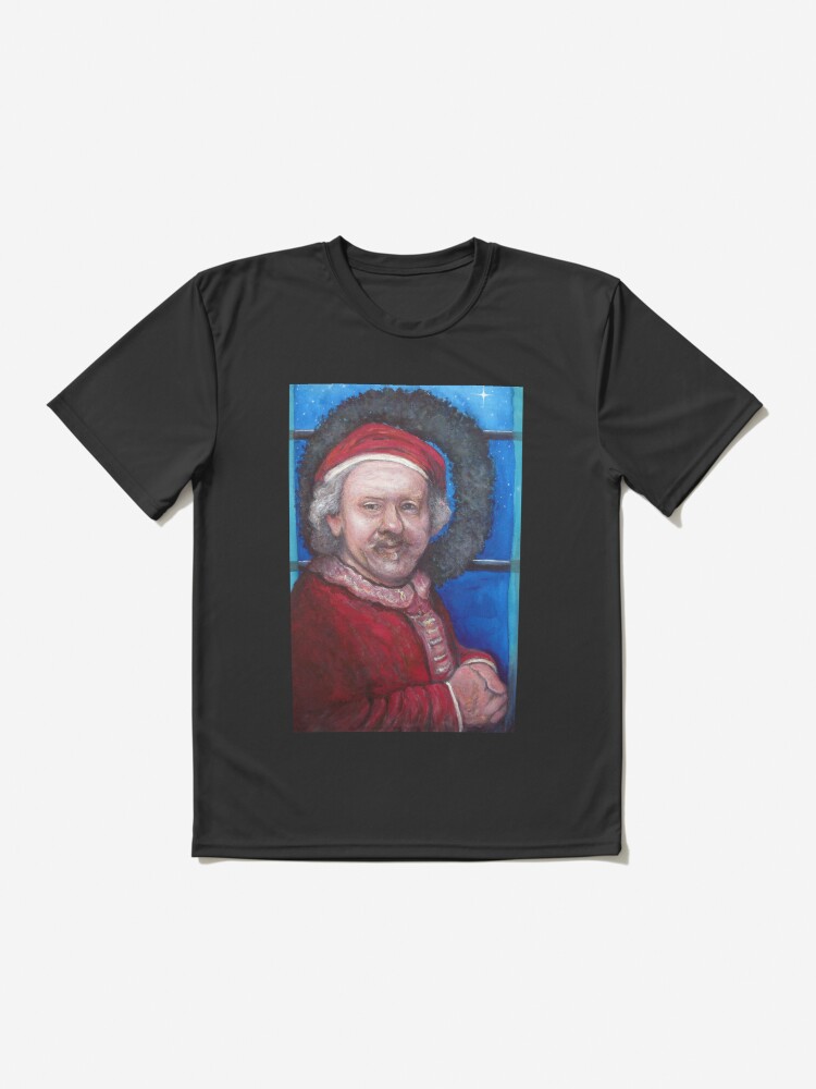 Alternate view of Rembrandt Santa Active T-Shirt