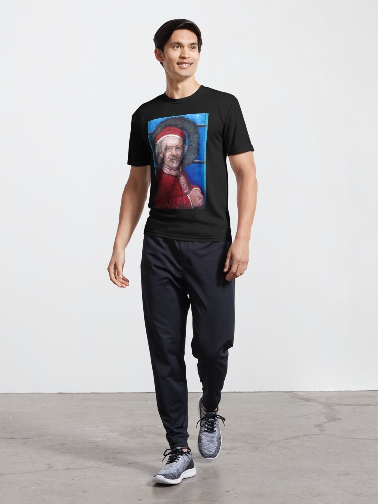 Alternate view of Rembrandt Santa Active T-Shirt