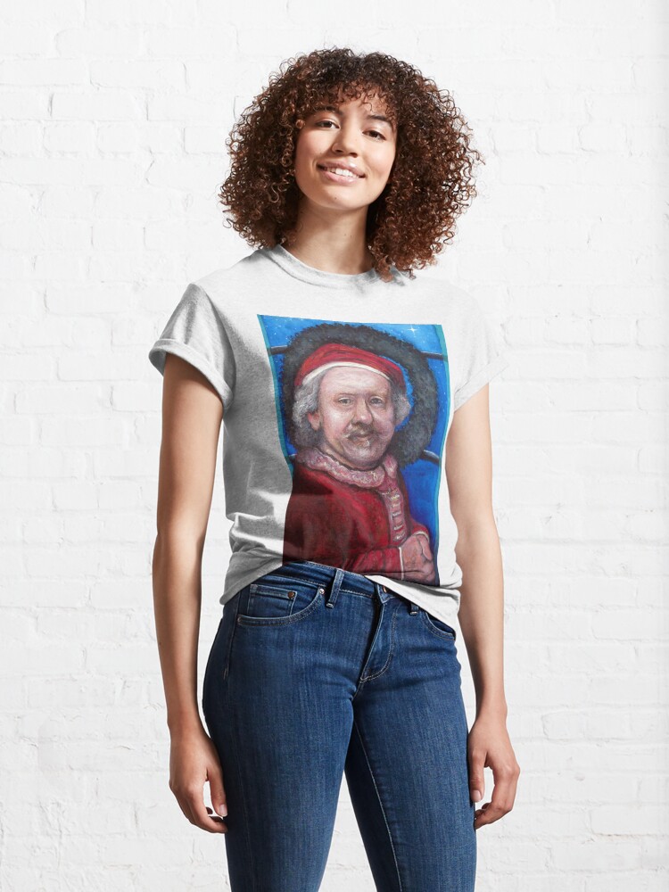 Alternate view of Rembrandt Santa Classic T-Shirt