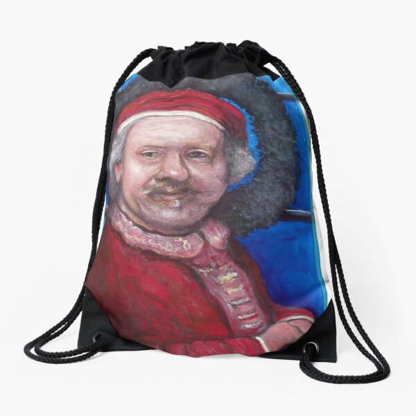 Rembrandt Santa Drawstring Bag