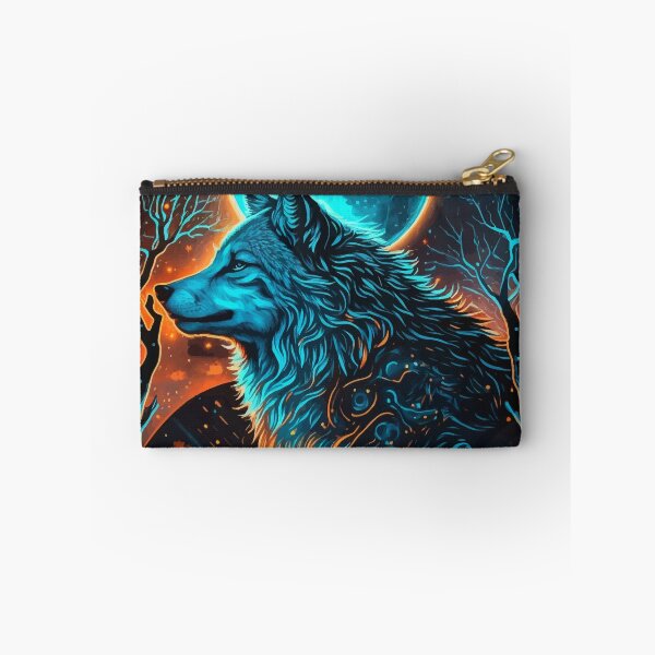 Item preview, Wolf and kid wolves glowing tarot designed and sold by Visual-wallart.