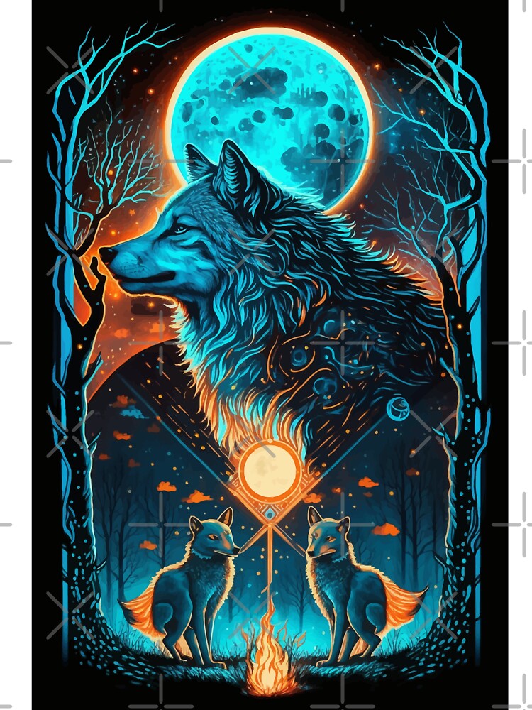 kids wolf t shirt