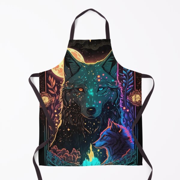 Item preview, Wolf God glowing tarot art designed and sold by Visual-wallart.