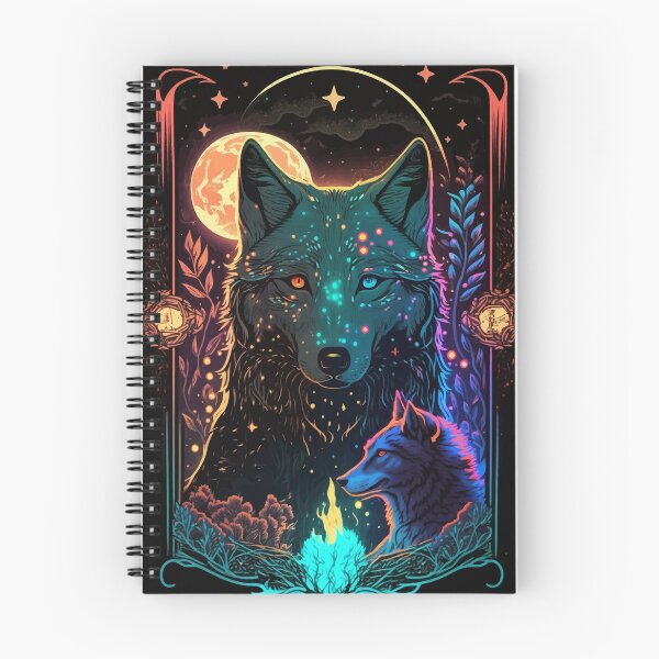 Item preview, Wolf God glowing tarot art designed and sold by Visual-wallart.