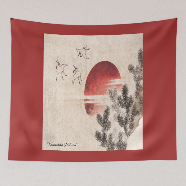 Item preview, Famous Artist - Katsushika Hokusai: Birds and Sunset (1814) designed and sold by mturns57.