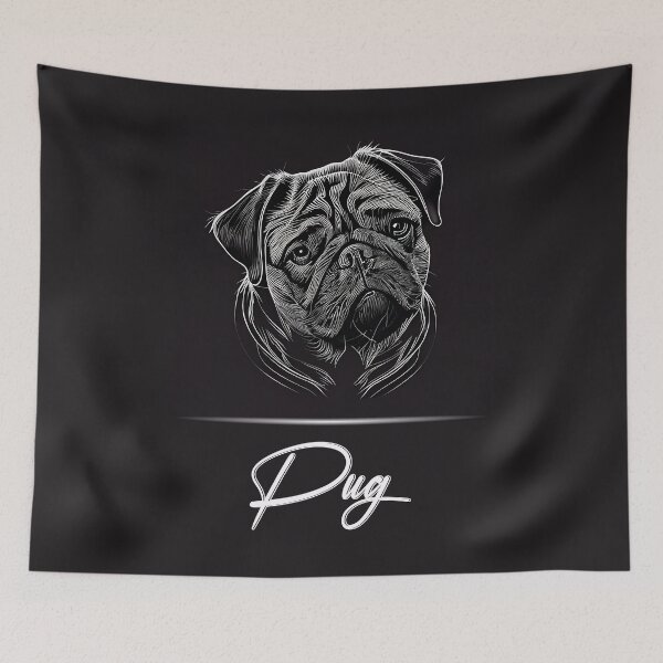 Item preview, Pug Portrait designed and sold by Best-Breeds.