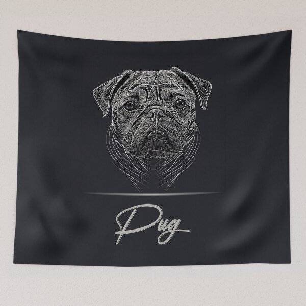 Item preview, Elegant Pug designed and sold by Best-Breeds.
