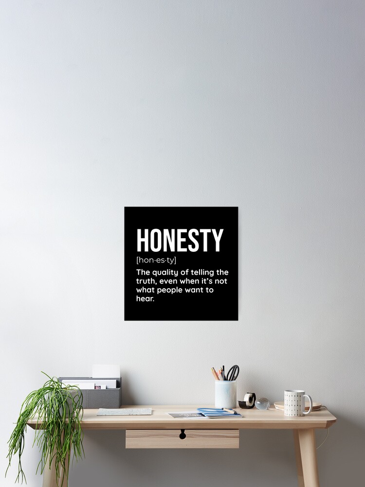 Thumbnail 2 of 3, Poster, Honesty: Telling the Truth, Even When It's Inconvenient designed and sold by SimpliText.