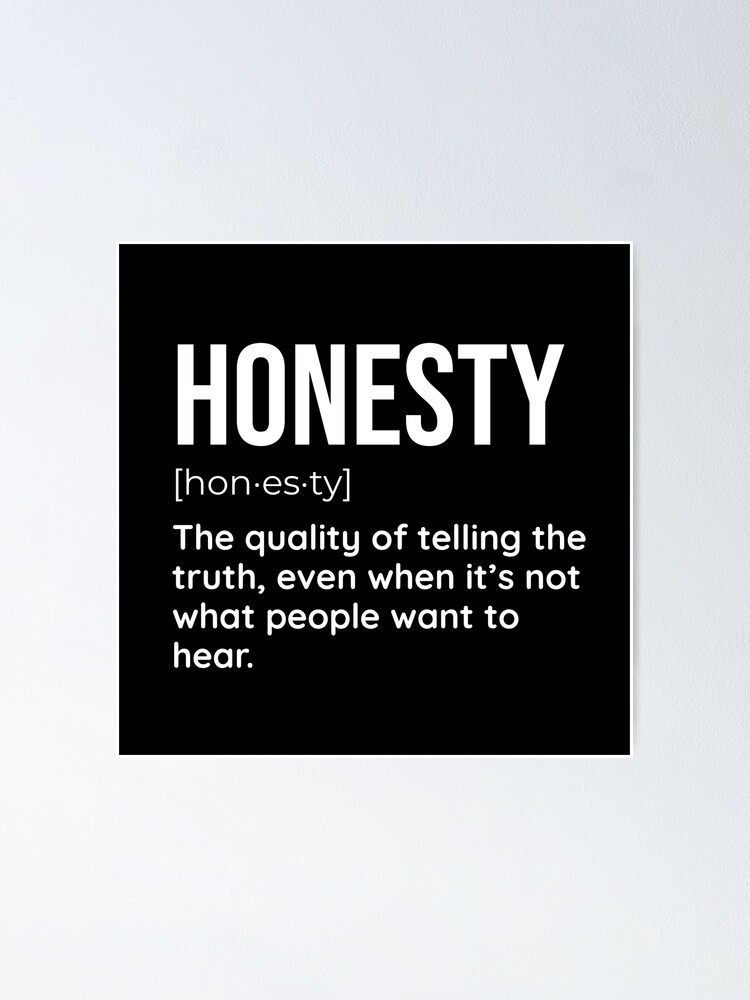 Thumbnail 1 of 3, Poster, Honesty: Telling the Truth, Even When It's Inconvenient designed and sold by SimpliText.