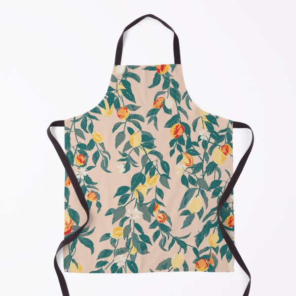 Item preview, Nectarines and Lemons Watercolor in Pink Red Green designed and sold by Jean-Pham.