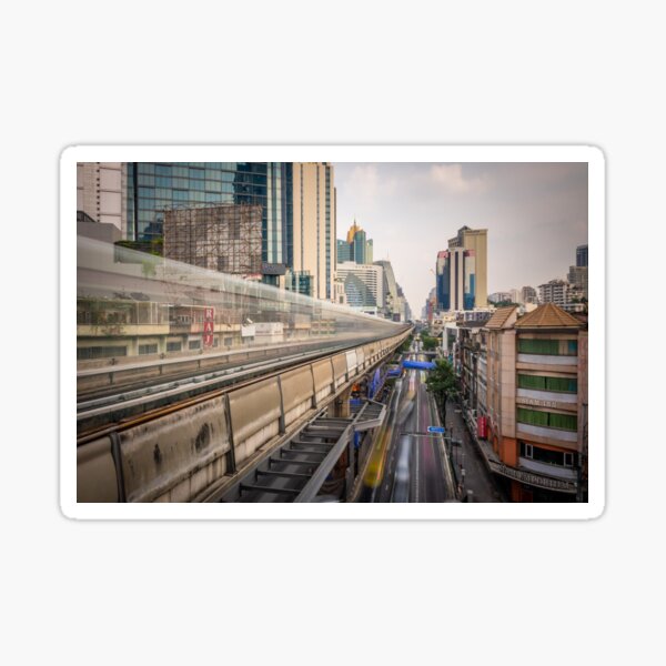 Item preview, Sukhumvit Road and Skytrain at Daytime designed and sold by Stefan Lenz.