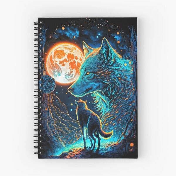 Item preview, Wolf fantasy world glowing tarot designed and sold by Visual-wallart.