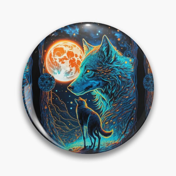 Item preview, Wolf fantasy world glowing tarot designed and sold by Visual-wallart.
