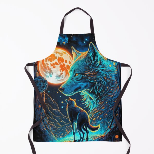 Item preview, Wolf fantasy world glowing tarot designed and sold by Visual-wallart.
