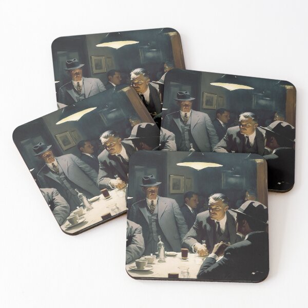 Item preview, Gangster gathering art designed and sold by Lonesomefolk.