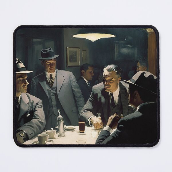 Item preview, Gangster gathering art designed and sold by Lonesomefolk.