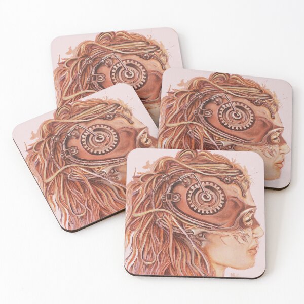 Item preview, cyber brain steampunk painting designed and sold by BarbaraFarina.