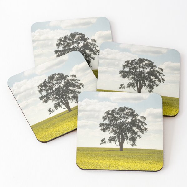 Item preview, Unique Landscape Nature Photography | Lone Tree in Canola Field designed and sold by leftaheadphoto.