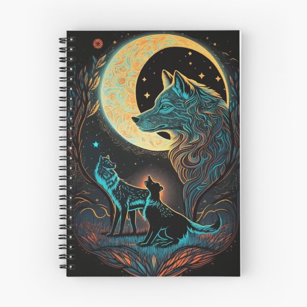 Item preview, Wolves fantasy world glowing tarot designed and sold by Visual-wallart.