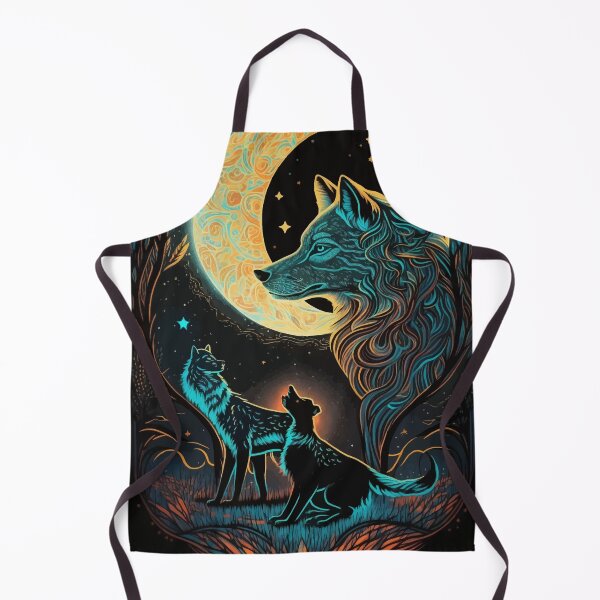 Item preview, Wolves fantasy world glowing tarot designed and sold by Visual-wallart.