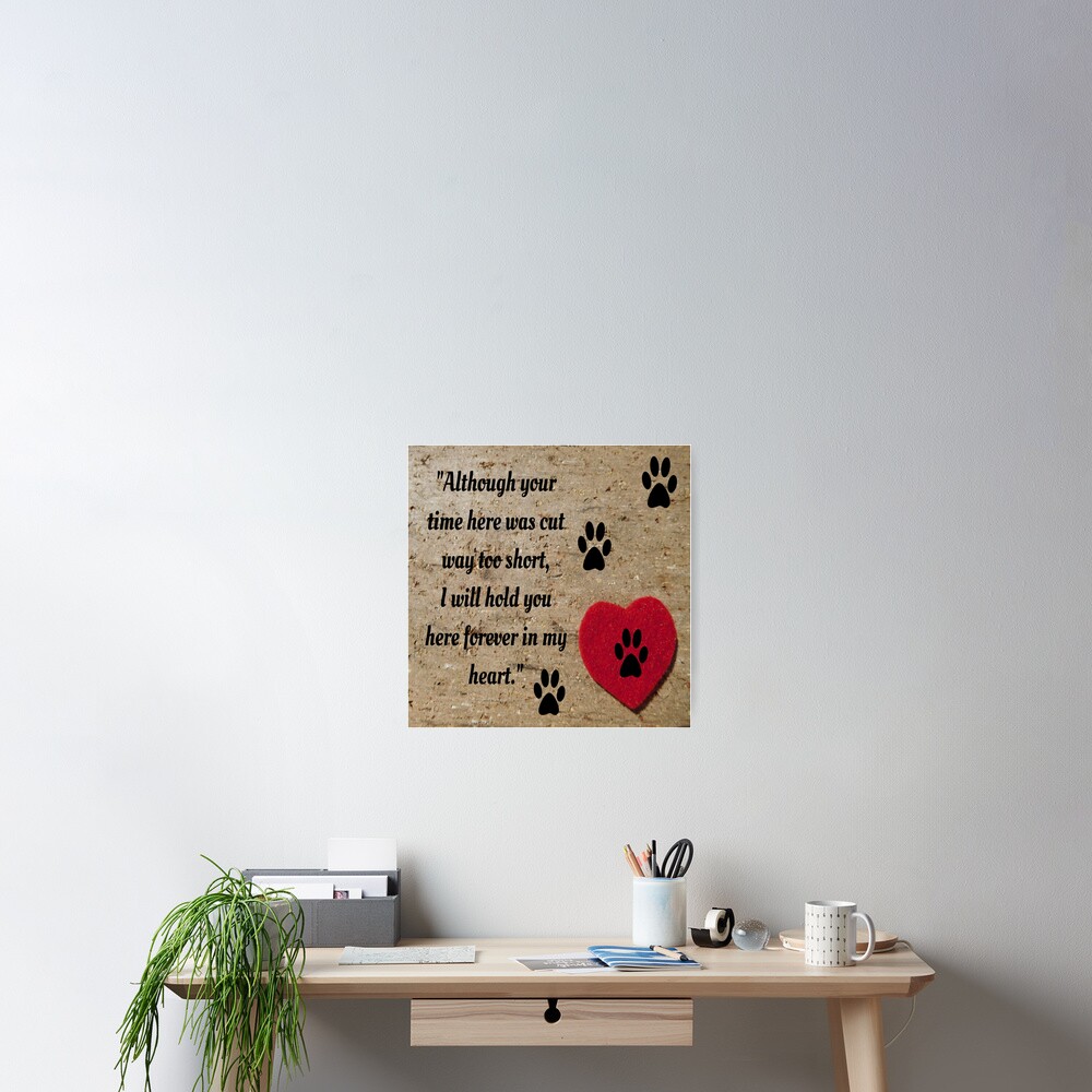 I will hold you forever in my heart Poster