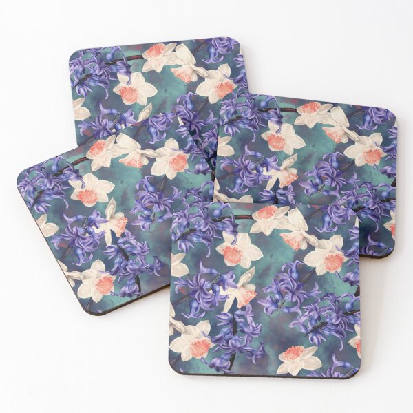 Item preview, Hyacinth Daffodil Seamless Patern Design designed and sold by Tina Veenstra.
