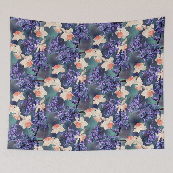 Item preview, Hyacinth Daffodil Seamless Patern Design designed and sold by Tina Veenstra.