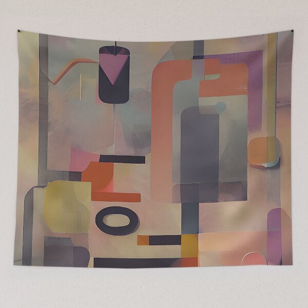 Item preview, Abstract shapes in muted tones designed and sold by ibelieveimages.