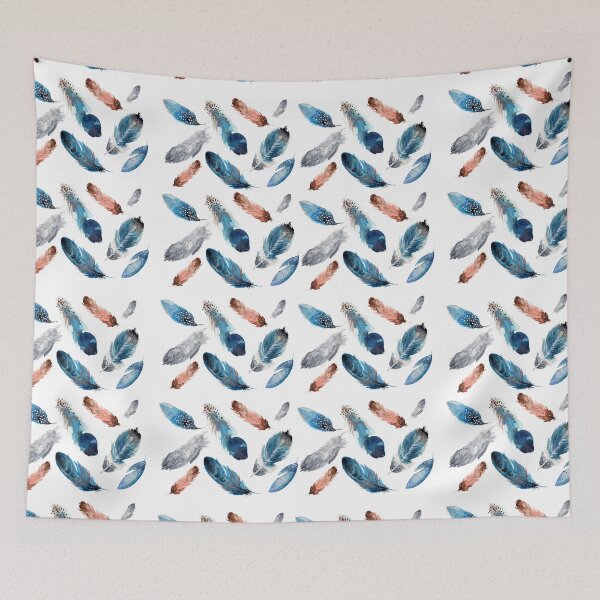 Item preview, Watercolor Bird Feather  designed and sold by Dearmoonstudio.