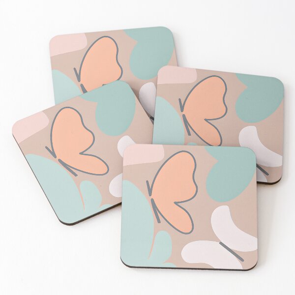 Item preview, Muted tones abstract butterflies designed and sold by ibelieveimages.