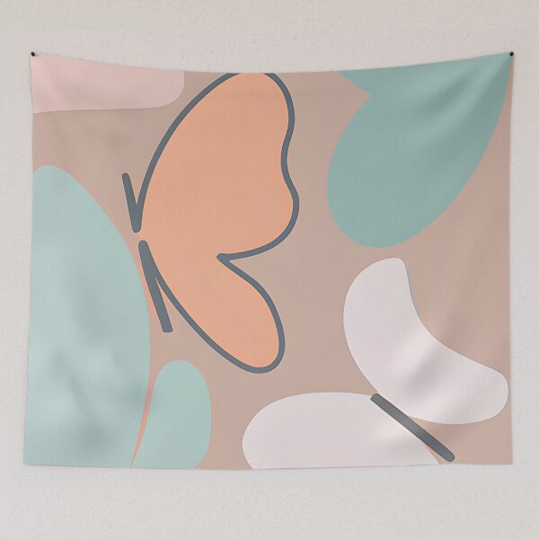 Item preview, Muted tones abstract butterflies designed and sold by ibelieveimages.