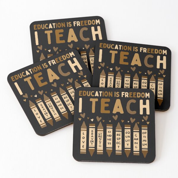 Item preview, I Teach Black History Month Education Is Freedom Teacher designed and sold by Salva-Shop.