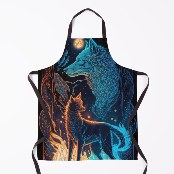 Item preview, Fantasy Wolf & fantasy glowing world tarot designed and sold by Visual-wallart.