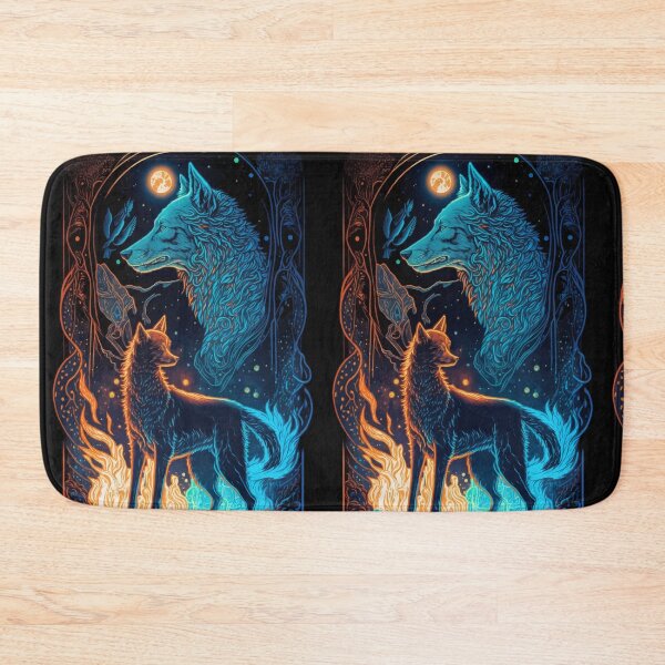 Item preview, Fantasy Wolf & fantasy glowing world tarot designed and sold by Visual-wallart.