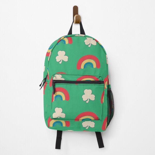 Item preview, St. Patrick's Day Shamrock & Rainbows Pattern designed and sold by Gumblebee Design.