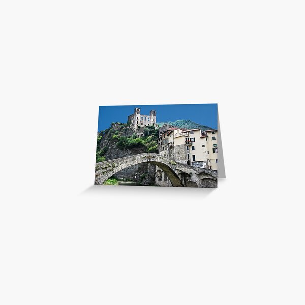 Dolceacqua village and castle Greeting Card
