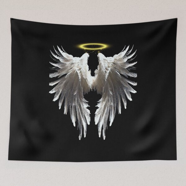 Item preview, White angel wings with halo designed and sold by SteampunkMoai.