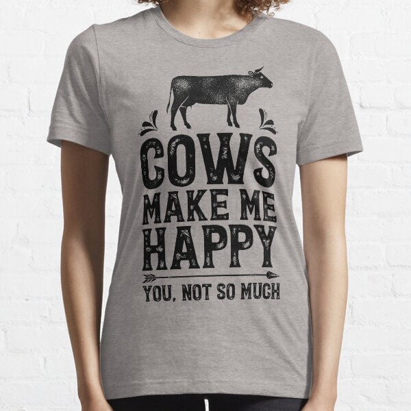 Artikel-Vorschau von Kühe machen mich glücklich Sie nicht so viel Shirt lustige Farming Farm Geschenke T-Shirt für Landwirte oder Kuhliebhaber, designt und verkauft von LiqueGifts.