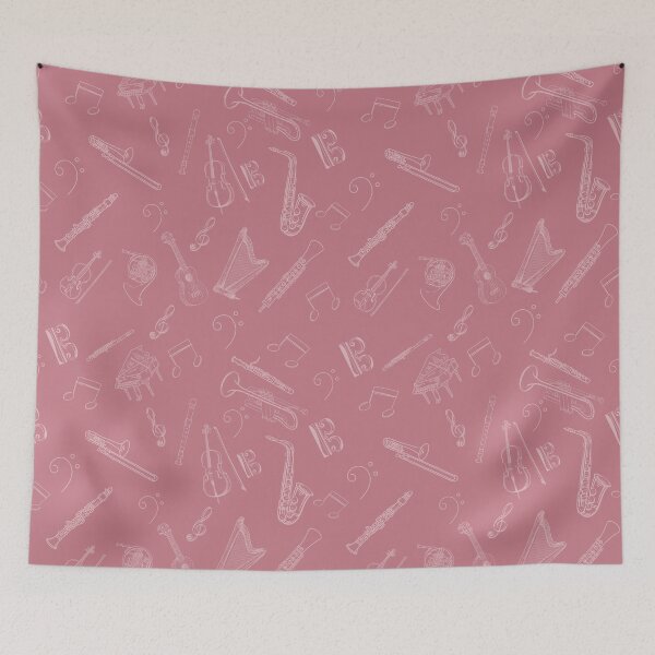Item preview, Musical instruments borderless pattern designed and sold by piesdesignart.
