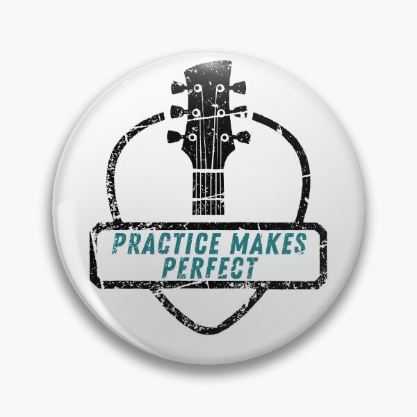 Item preview, Practice Makes Perfect Guitar Lover  guitar pick plectrum designed and sold by facePale.