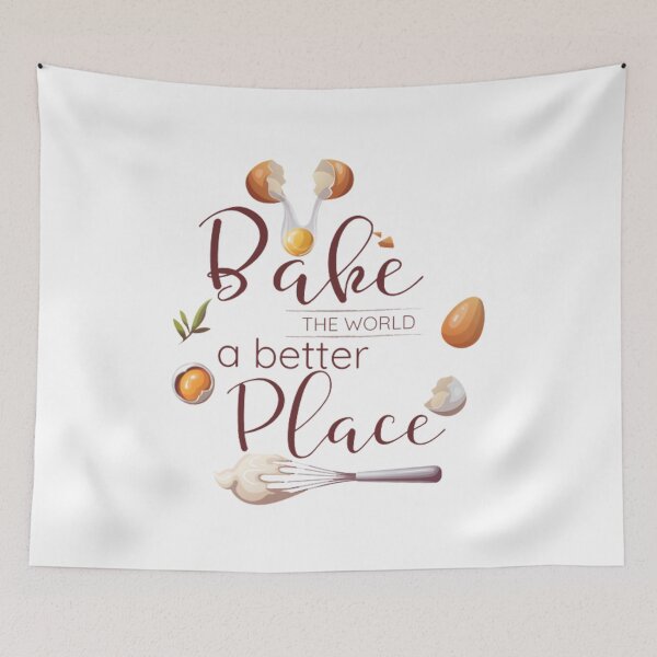 Item preview, You Bake The World A Better Place Design  designed and sold by ikiim-boutique ⭐⭐⭐⭐⭐.