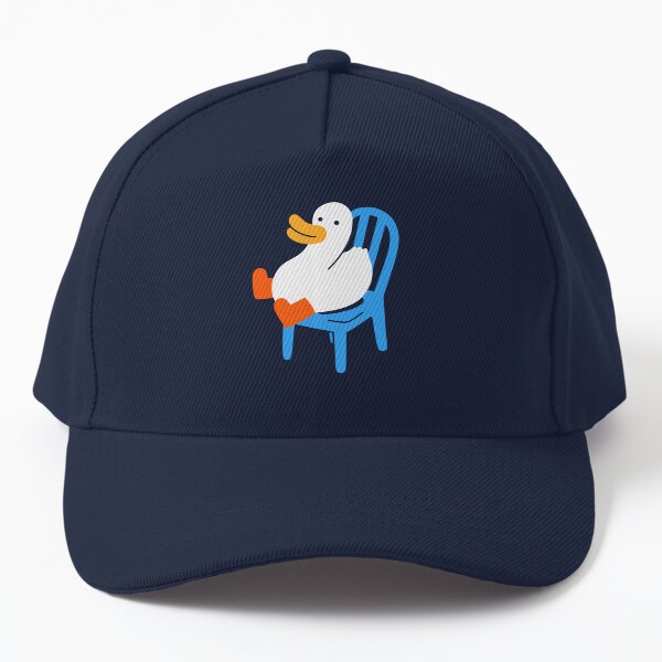 Duck Sitting in a Chair Baseball Cap