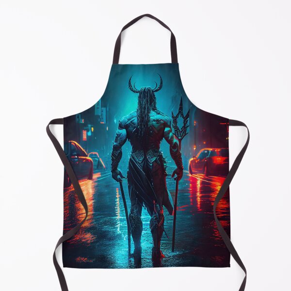 Item preview, Cyberpunk God Poseidon with his trident designed and sold by Chrizz1990.
