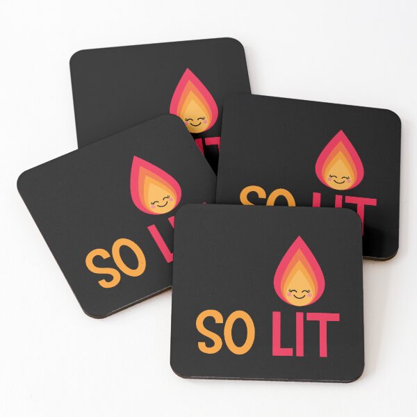 Item preview, So Lit - Cute Flame designed and sold by VicEllisArt.