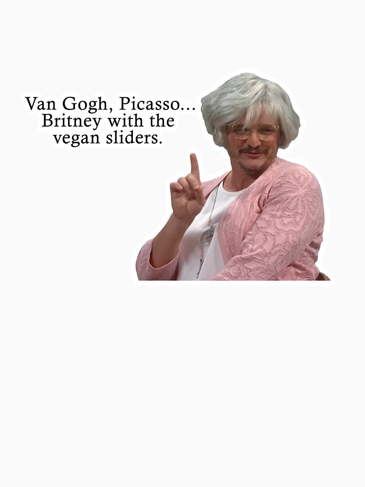 Thumbnail 7 of 7, Classic T-Shirt, Pedro Pascal - Britney with the Vegan Sliders designed and sold by iamwickedz.