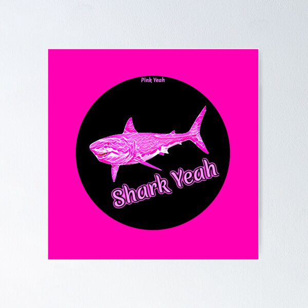 Aperçu de l'œuvre Pink Shark Yeah Pattern créée et vendue par Pink  Yeah.