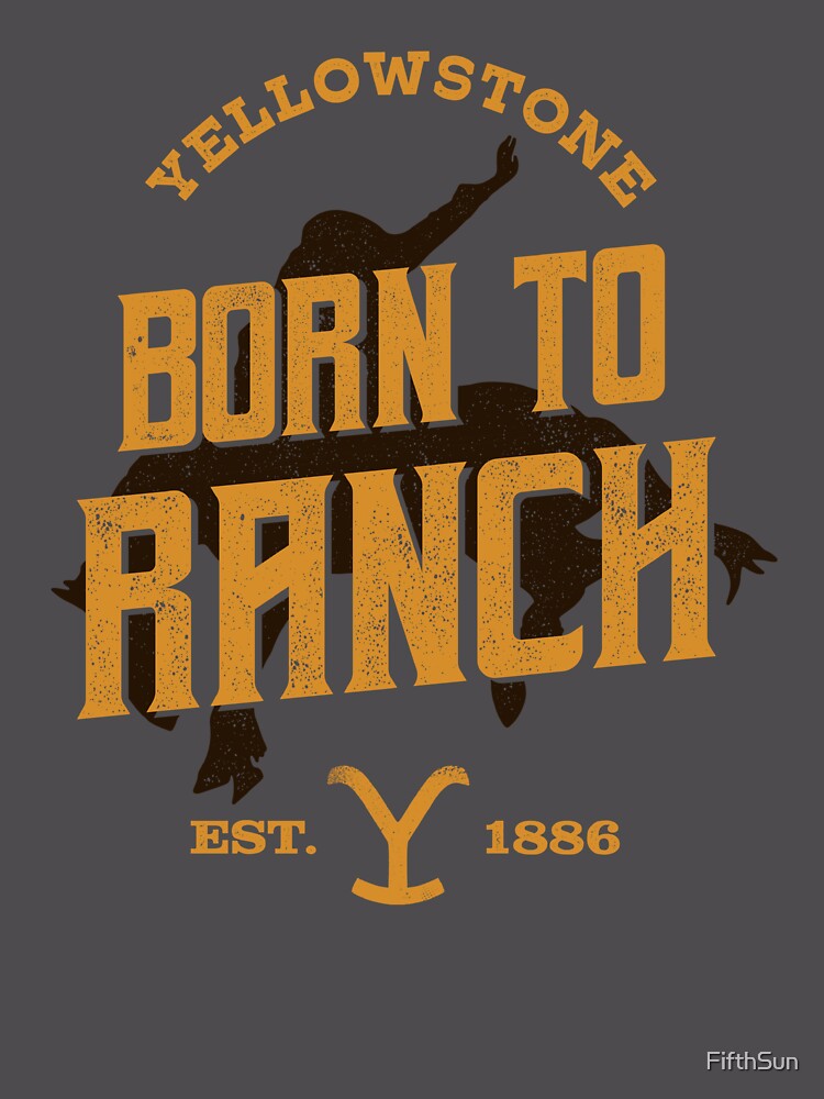 Thumbnail 6 of 6, Premium Oversized Sweatshirt, Yellowstone Born To Ranch Logo Rodeo Logo designed and sold by FifthSun.