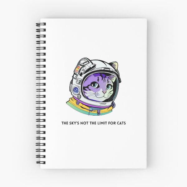 Item preview, "The sky's not the limit for cats" - GALACTICATS collection (t-shirts, bags, notepads, phone cases, posters, stickers, pillows, mousepads, mugs and hoodies feature) designed and sold by RESToRAPTOR.