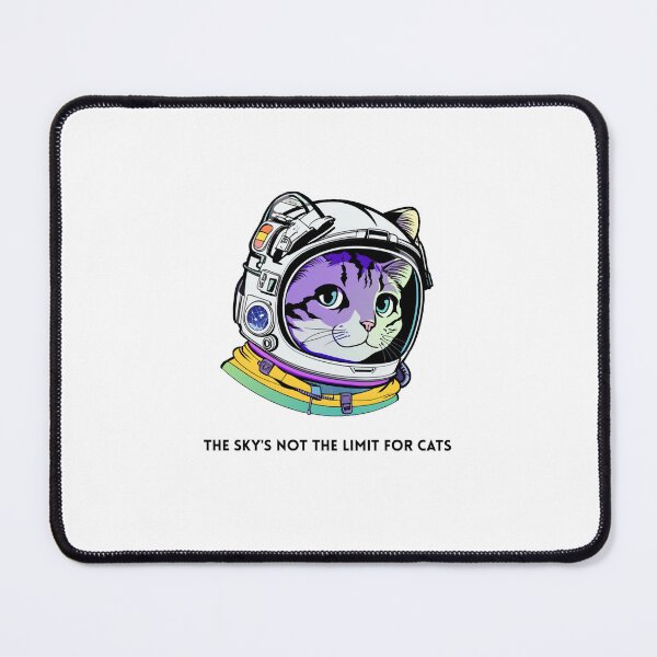 Item preview, "The sky's not the limit for cats" - GALACTICATS collection (t-shirts, bags, notepads, phone cases, posters, stickers, pillows, mousepads, mugs and hoodies feature) designed and sold by RESToRAPTOR.